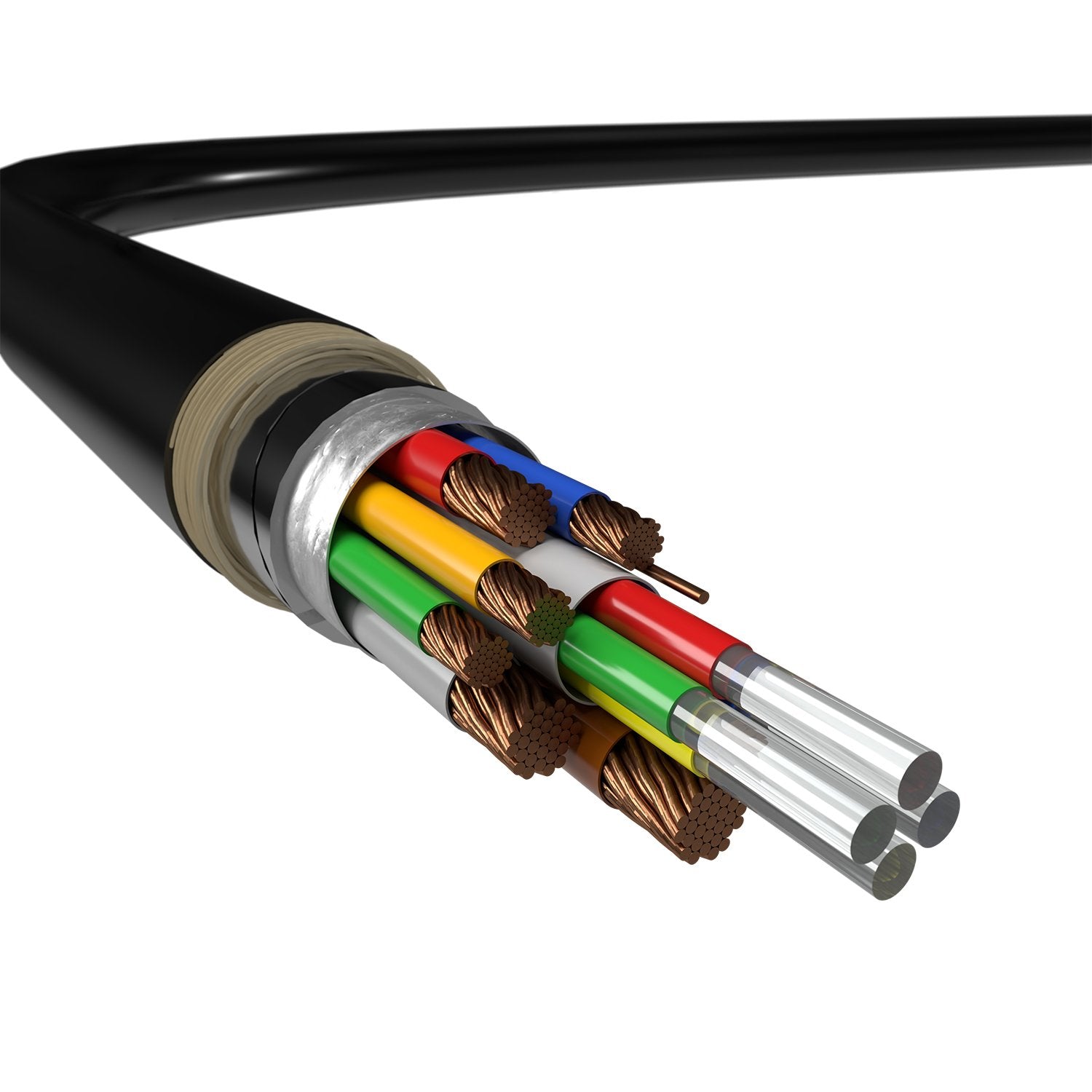 Cable Hdmi Con Armadura 2.1 8k Aisens A153-0613 Hdmi Macho Hdmi Macho 50m Negro