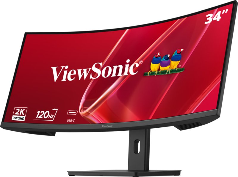 Monitor Viewsonic 34" 21:9, 3440 X 1440, Superclear® Ips Curve Monitor, Hdmi, Displayport, Usb, Usb-