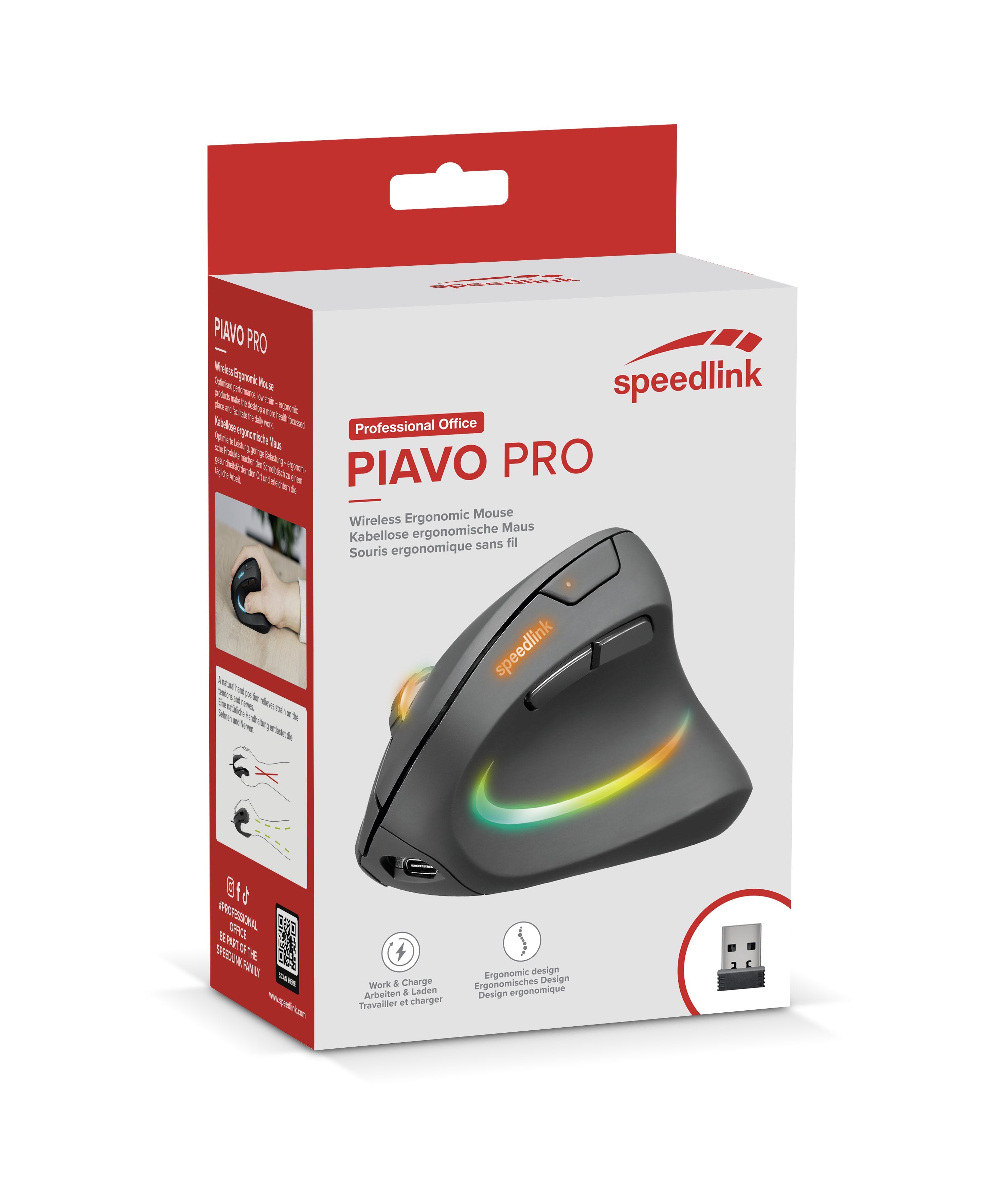 EAN 4027301907223 - SPEEDLINK SL-630026-BK ratón Juego mano derecha RF inalámbrico Óptico 3200 DPI imagen 8
