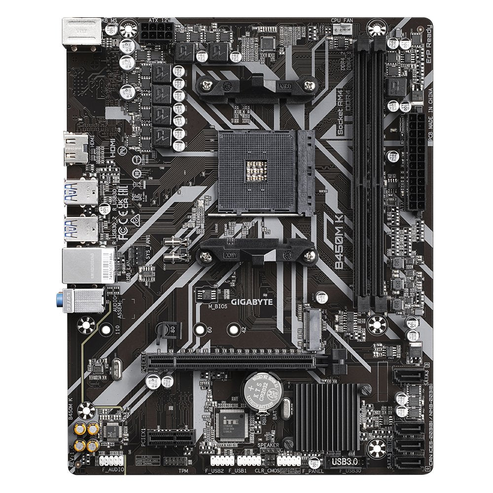 Placa Base Gigabyte B450m K Socket Am4 Micro Atx