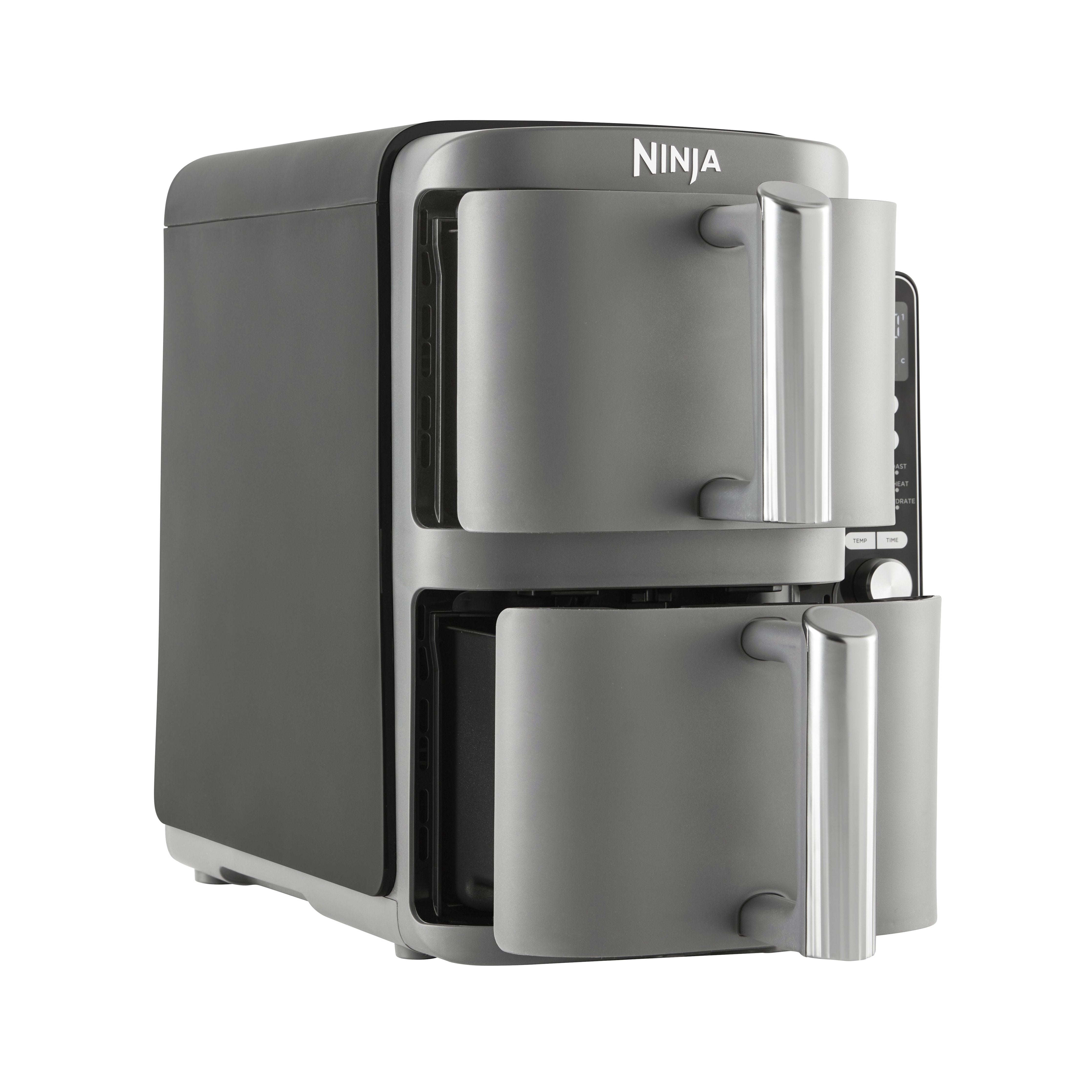 EAN 0622356280822 - Ninja SL400EU freidora Doble 9,5 L 2470 W Freidora de aire caliente Negro, Gris imagen 3