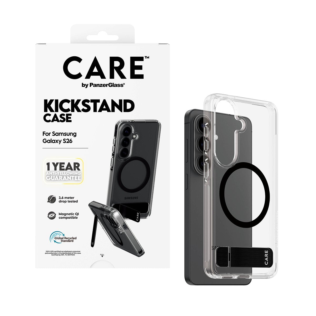 Care Urban Explorer Case Clear W Kickstand Qi Galaxy S26