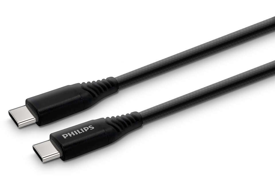 Philips Usb-C To Usb-C Premium And Sync Charging Cable 2m