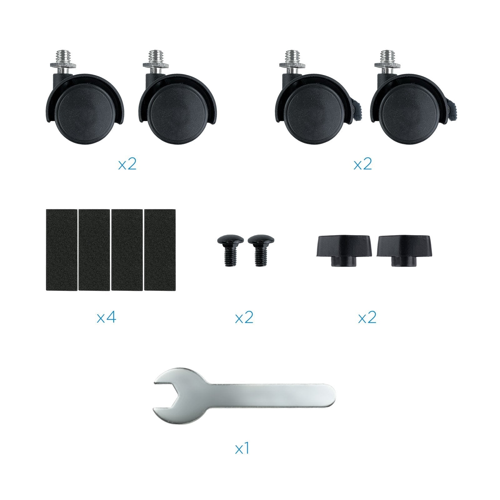 Tooq Soporte De Suelo Con Ruedas Para Cpu De 119-209mm De Ancho - Peso Max 10kg - Negro