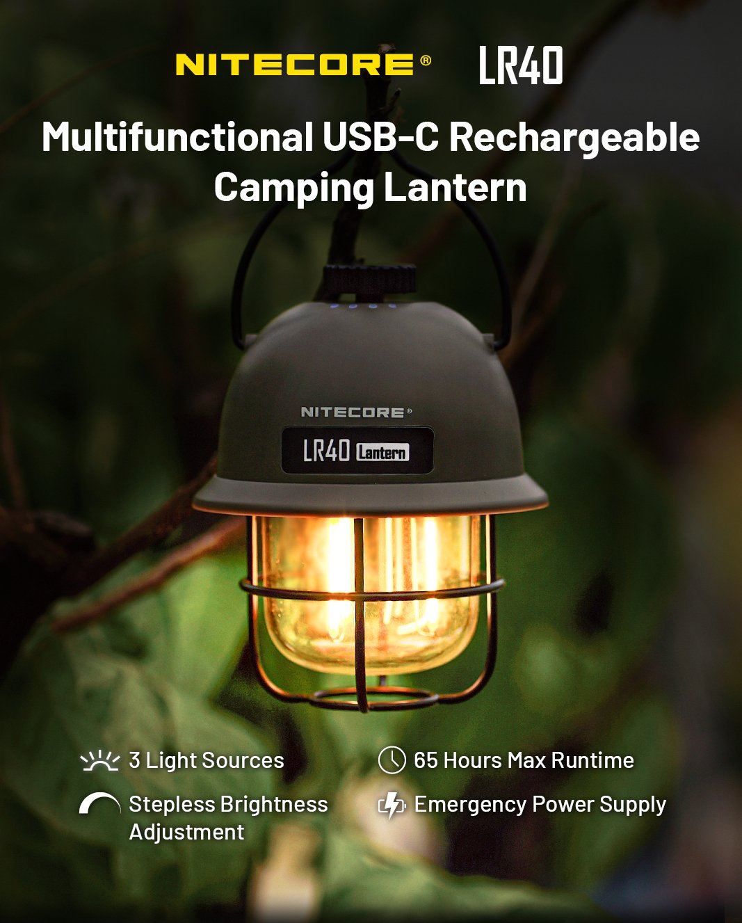 Lámpara Linterna Serie/100 Lumens Lr40 Nitecore