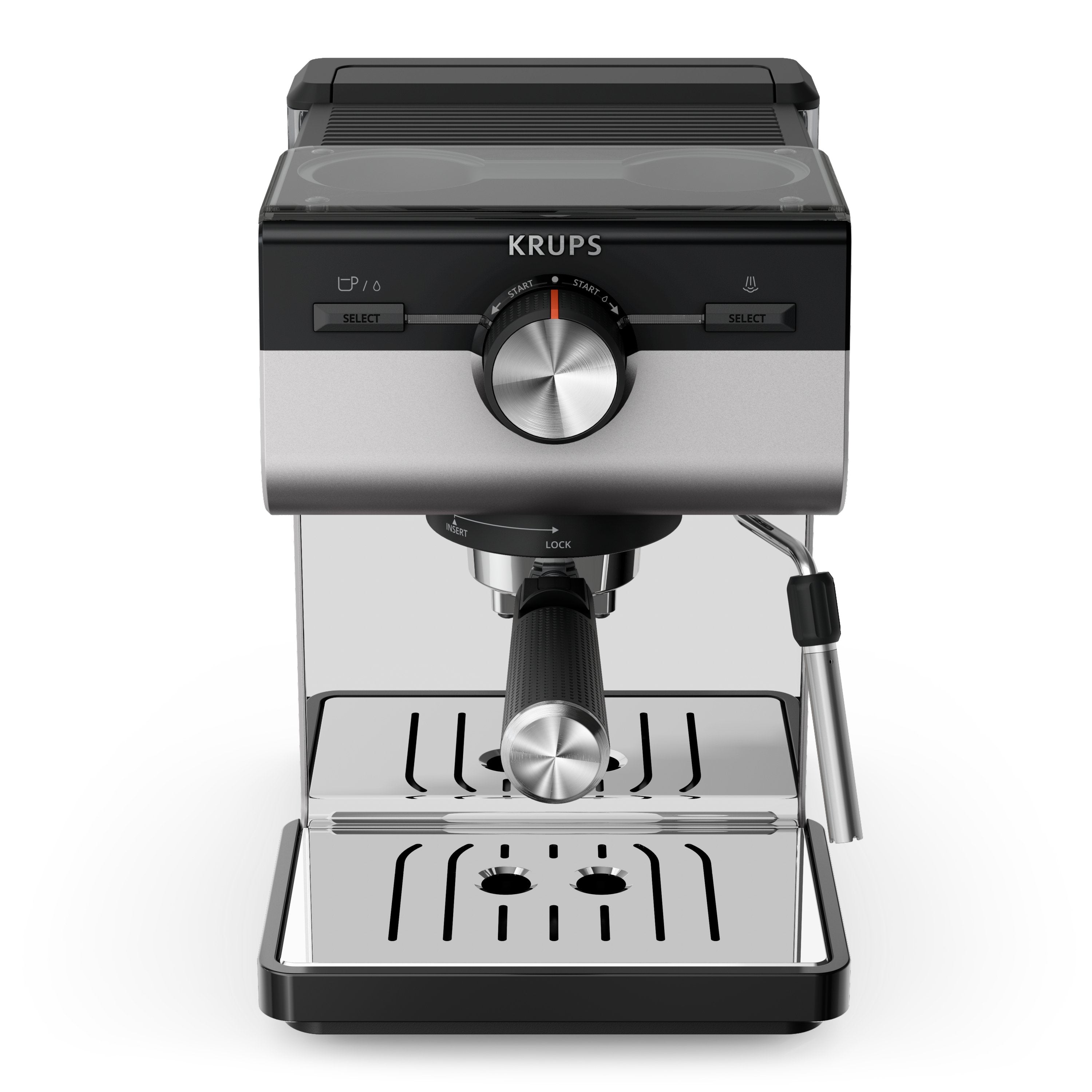 Cafetera Expreso Krups Authentic+ Xp384e10 1450w 15 Bares Plateada