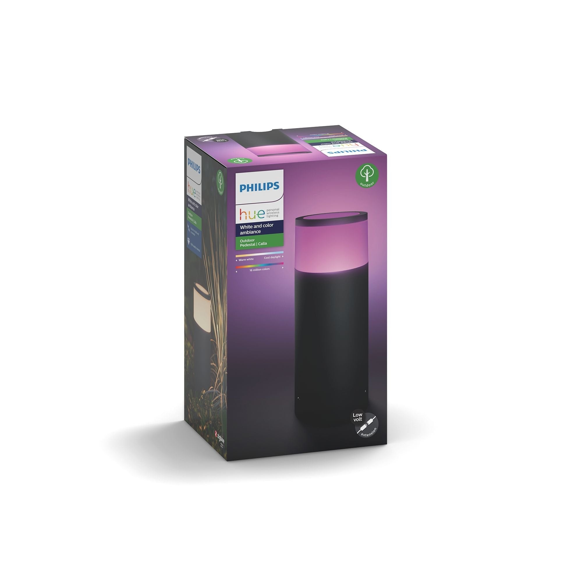 Philips Hue White And Color Ambiance Pedestal Light Led 8 W (Equivalente 49 W)16 Millones De Colores2000-6500 Knegro, Cromo Mate