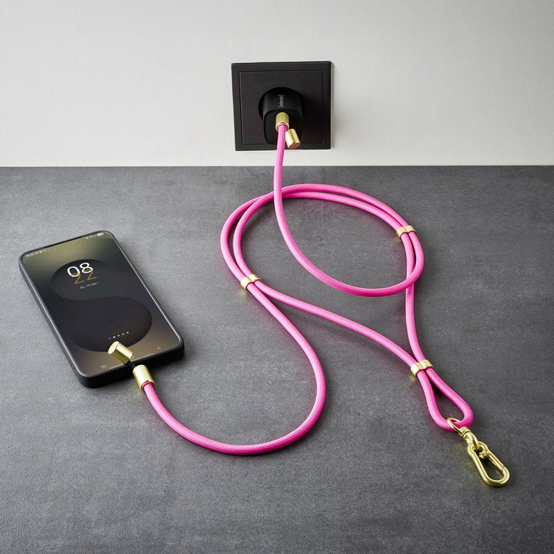 EAN 4034303037193 - Intenso Handykette als Lade- + Datenkabel USB-C bis 1,65m neon pink cable USB USB C Rosa imagen 8