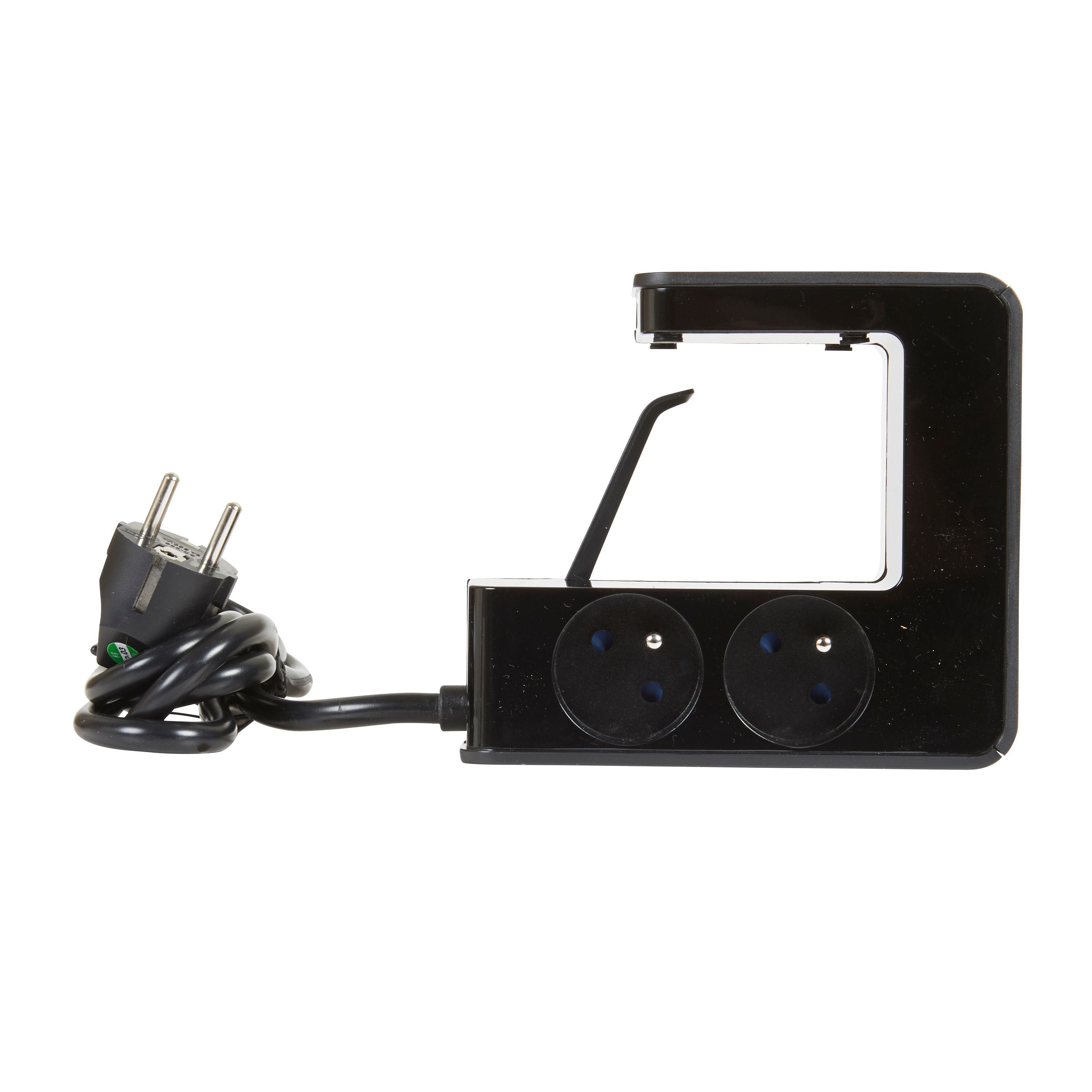 EAN 3414971161238 - Legrand 0 504 12 base múltiple 1,5 m 4 salidas AC Interior Negro imagen 1