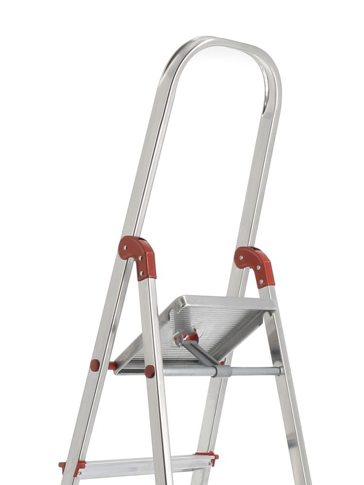 EAN 8420812958078 - Rolser UNI003 escalera Escalera taburete Aluminio, Rojo imagen 4