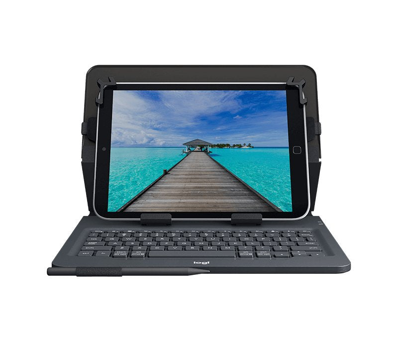 Italiano Logitech Universal Folio 9-10 Inch Tablets Negro Bluetooth Qwerty