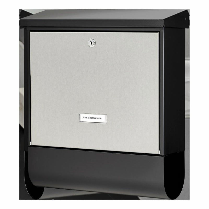 Burg-Wächter Briefkasten London-Set 68670 61470 Negro Plata