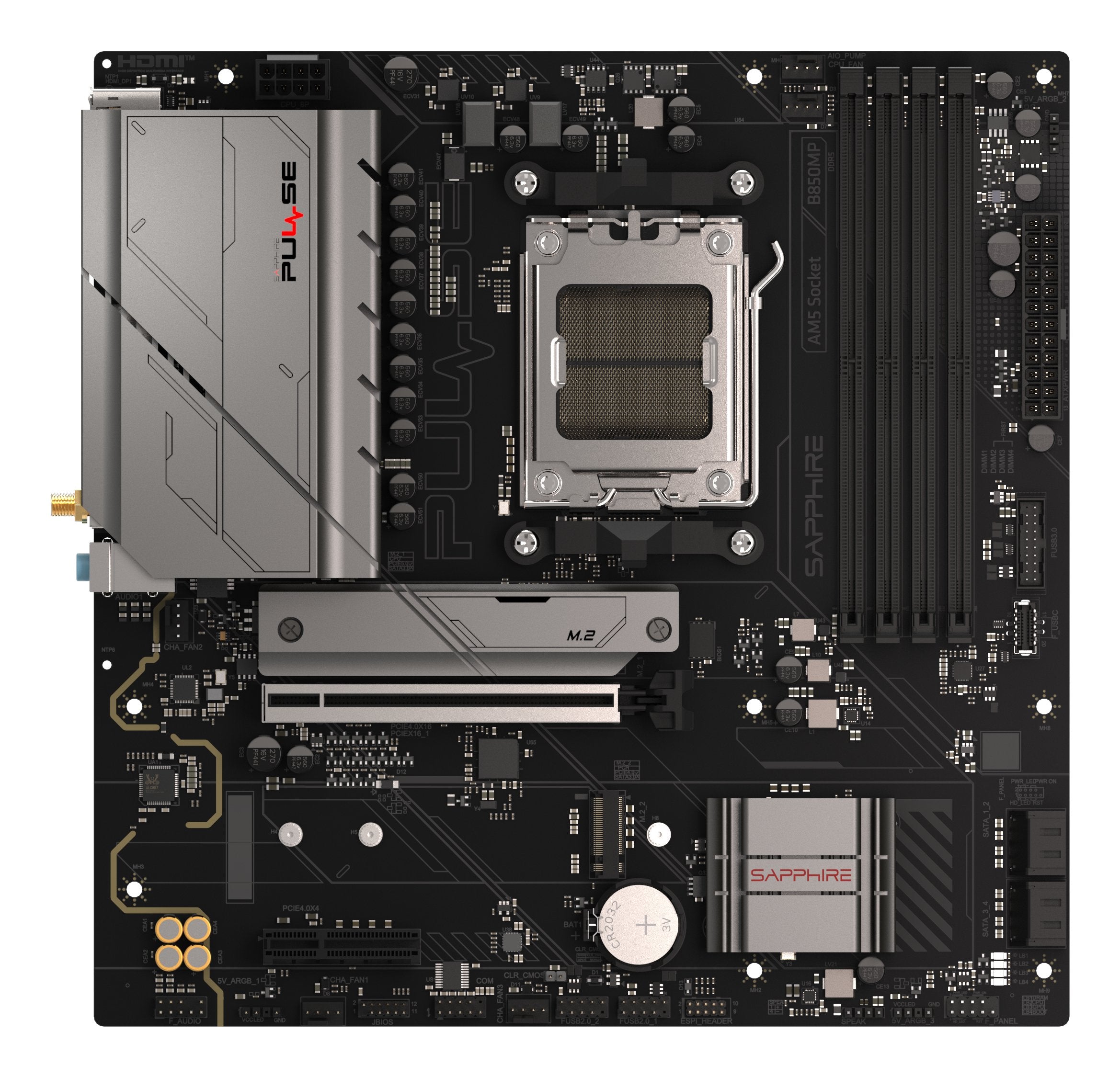 EAN 4895106296947 - Sapphire PULSE B850M WIFI AMD B850 Zócalo AM5 micro ATX imagen 1