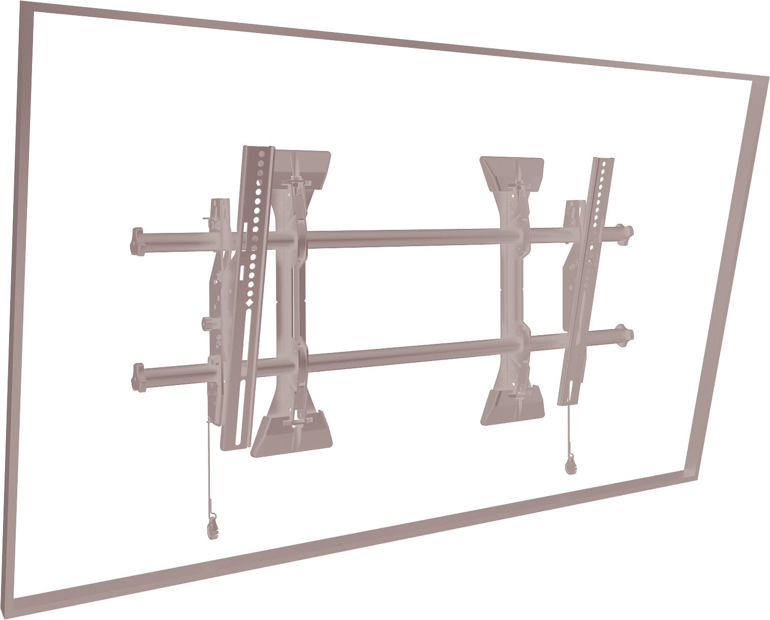 Chief Fusion Large Tilt Wall Mount For Displays 42-86" Black Kit De Montaje (Soporte Para Montaje En Pared Con Inclinación 2 Abrazaderas De Interfaz) Para Pantalla Plana Negro Tamaño De Pantalla: 37"-63" Interfaz De Montaje: 100 X 100 Mm
