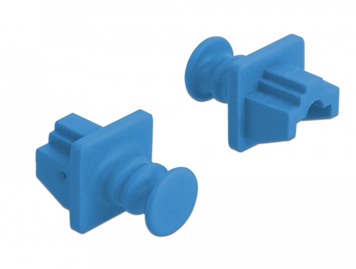 Delock 86509 Tapón Antipolvo Para Puerto 10 Pieza(S) Rj-45, Tapa Protectora Azul, Rj-45, Plástico, Azul, Conmutador (Dispositivo De Red), 18 Mm, 21 Mm