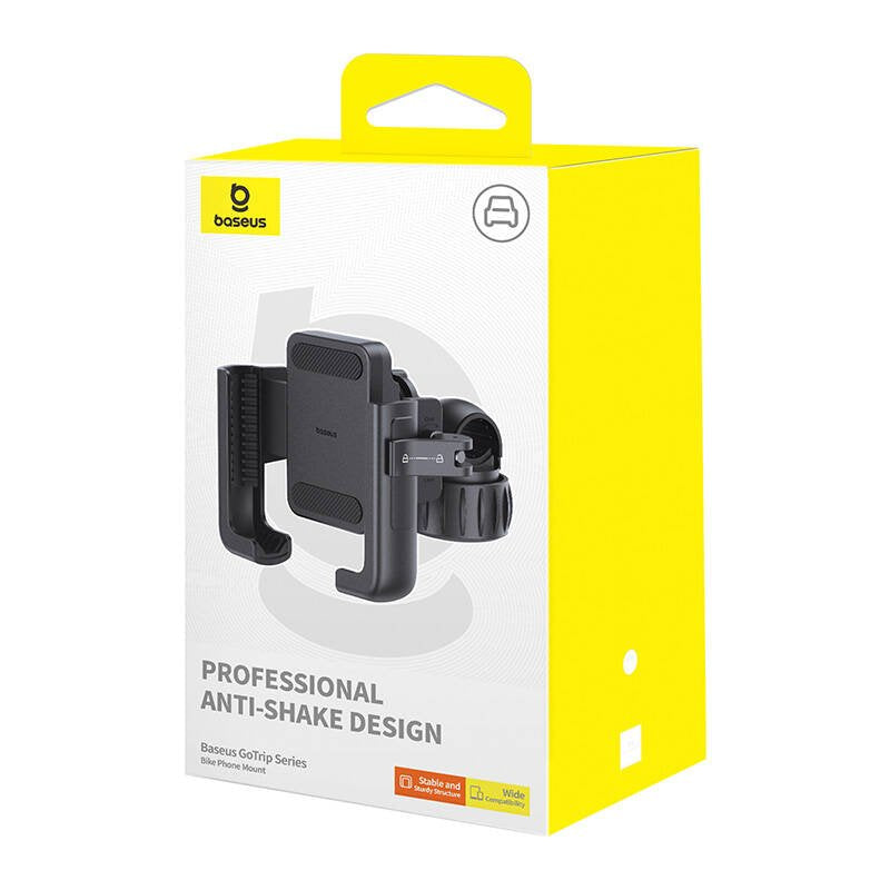 Baseus Phone Holder Gotrip Series For Bike, Scooter, Moped (5.7 - 7.2 Inch), Black (C40572301111-00)