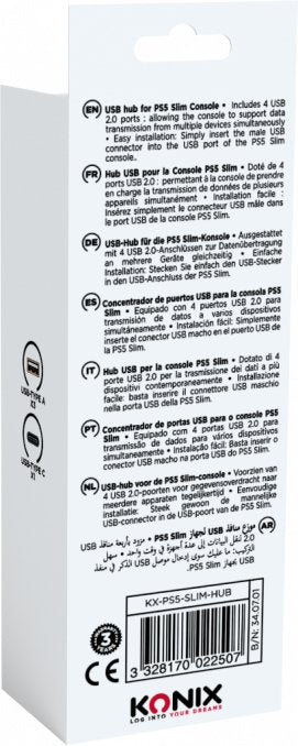 Ps5 Hub Usb Ps5 Slim Perp Konix