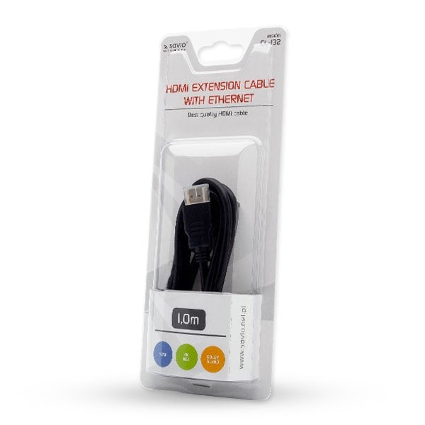 Savio Cl-132 Cable Hdmi 1 M Hdmi Tipo A (Estándar) Negro