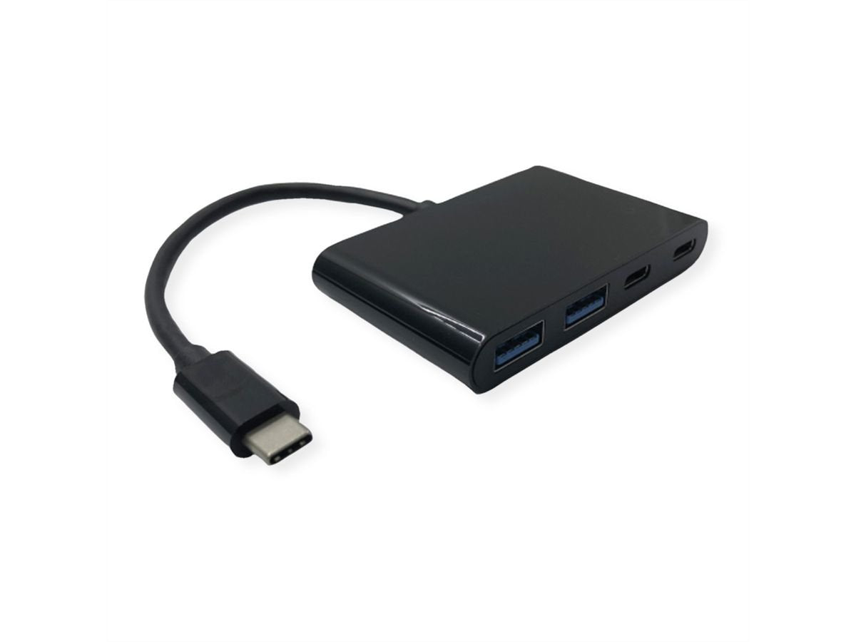 Value Usb 3.2 Gen 2 Hub, 4fach (2x A+ 2x C), Typ C Anschlusscable