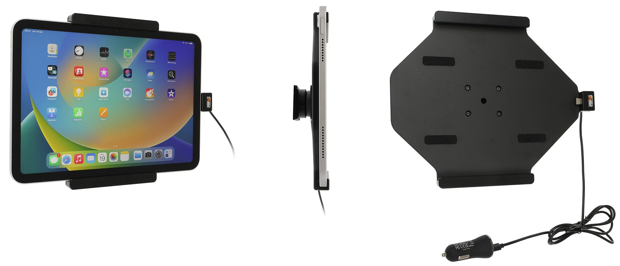 Active Holder With Usb-Cable  And Cig-Plug Adapter