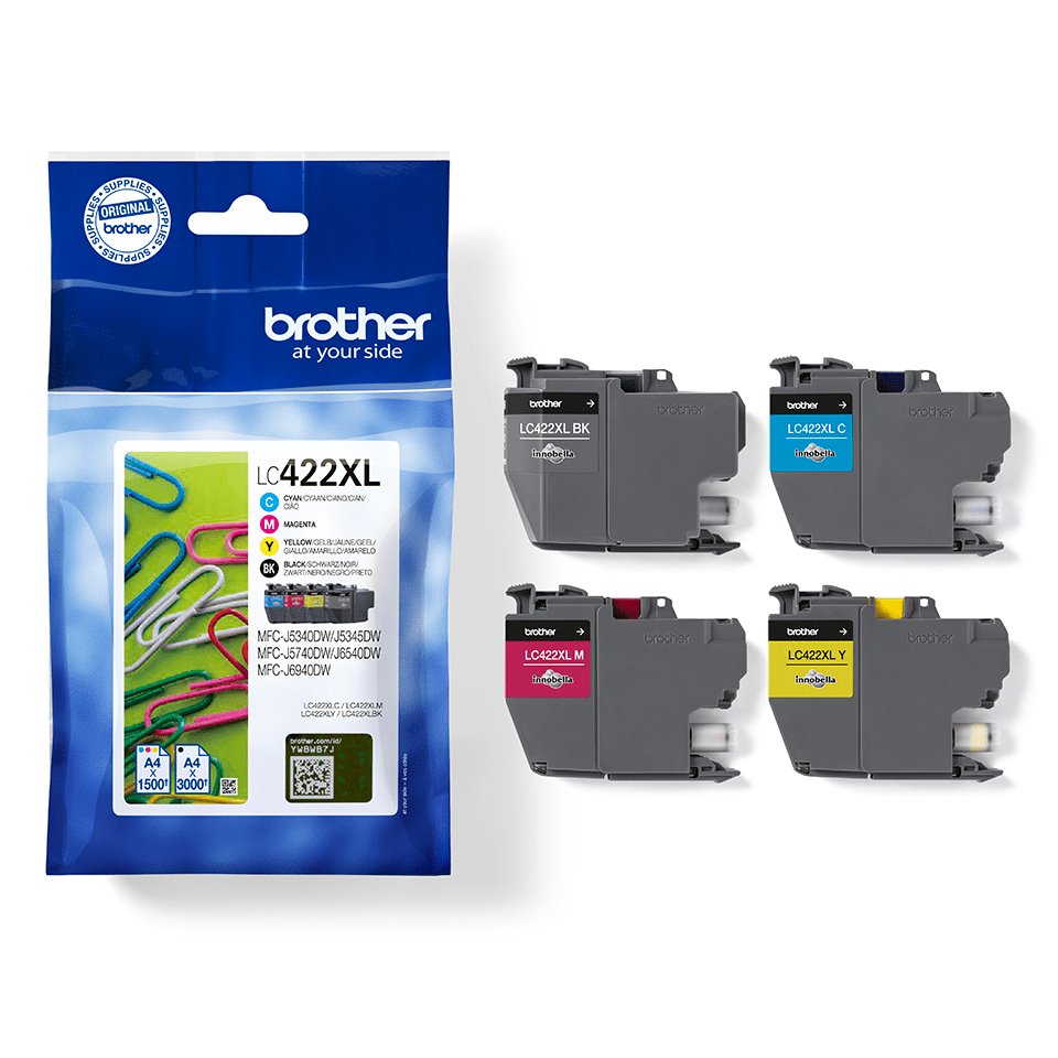 EAN 4977766816892 - Brother LC422XLVAL cartucho de tinta 4 pieza(s) Original Negro, Cian, Magenta, Amarillo imagen 3