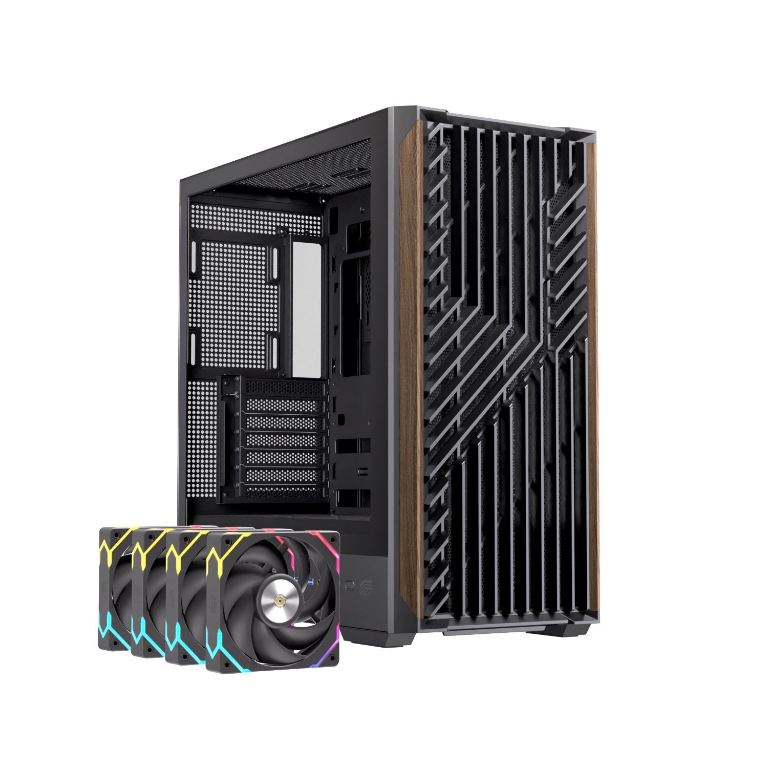 EAN 6977277360059 - Einarex EXCS-PL-800R-B carcasa de ordenador Midi Tower Negro imagen 2