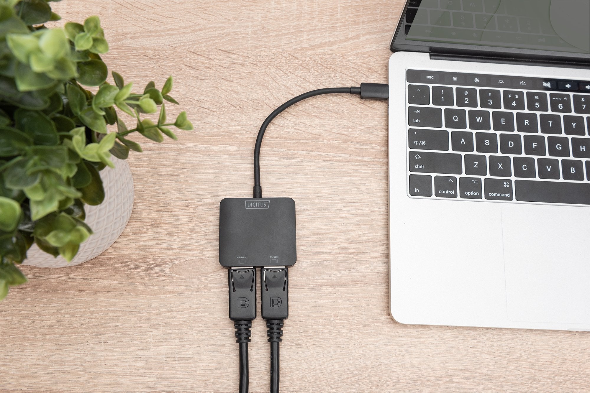 Digitus Hub De Vídeo  2 Puertos (Usb-C -> 2 Displayport)