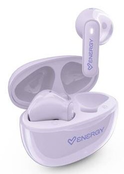 Energy Sistem Popbuds Auriculares True Wireless - Bluetooth 6.0 - 20h Autonomia - Diseño Compacto - Lila