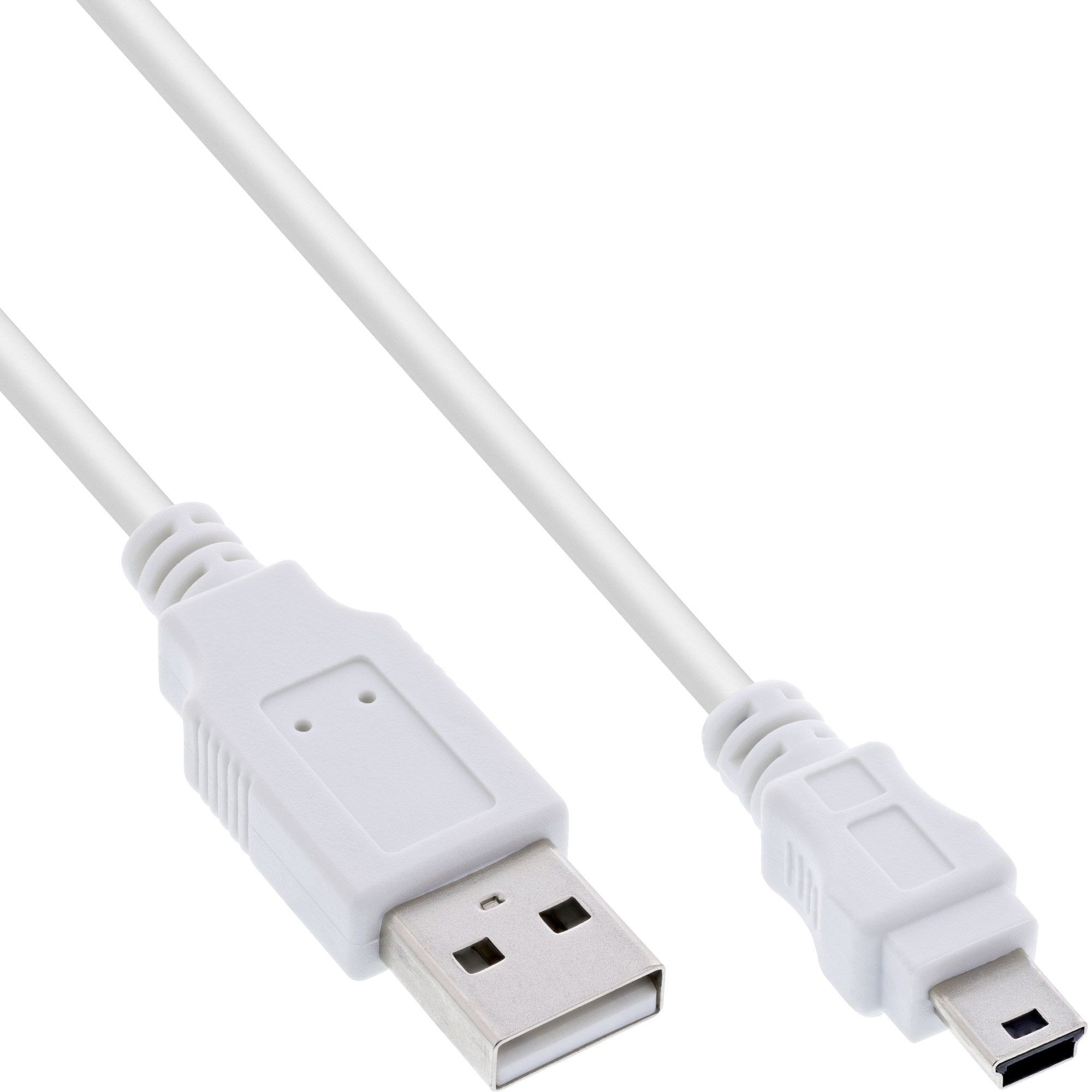 Inline Usb 2.0 Mini Cable Tipo A Macho A Mini-B Macho 5 Pines Blanco 1m