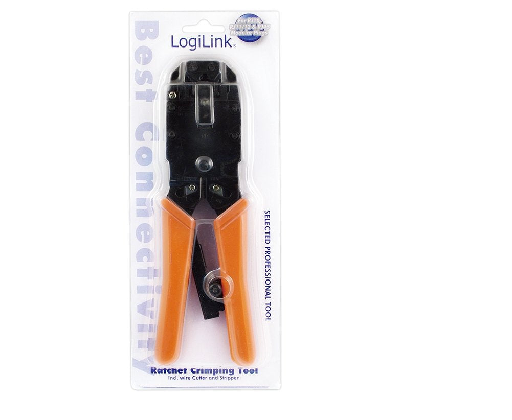 Logilink Crimpadora Rj45 / Rj12 Naranja