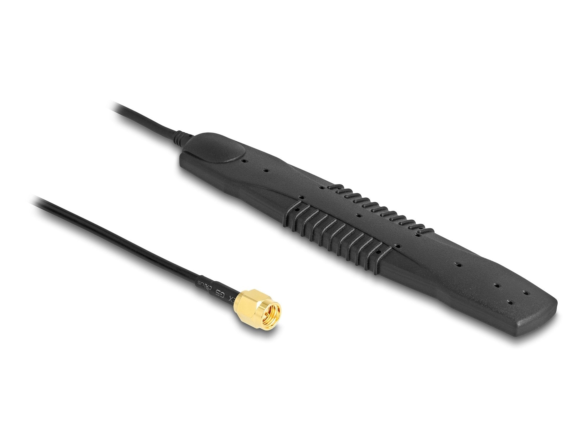 Delock 90101 Antena 5g Lte, Wlan Sma Macho 2,5 Dbi Omnidireccional Rígido Negro Autoadhesiva