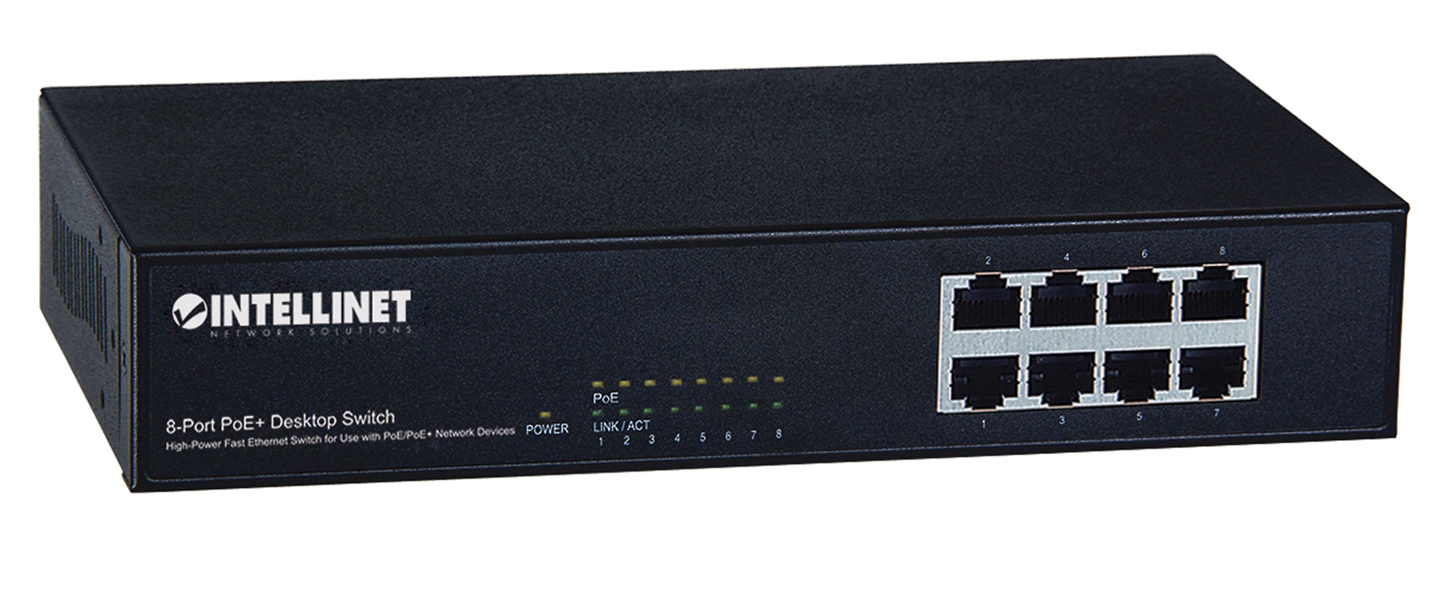 Intellinet 560764 Interruptor 10/100 8 Puertos 8poe Ataf