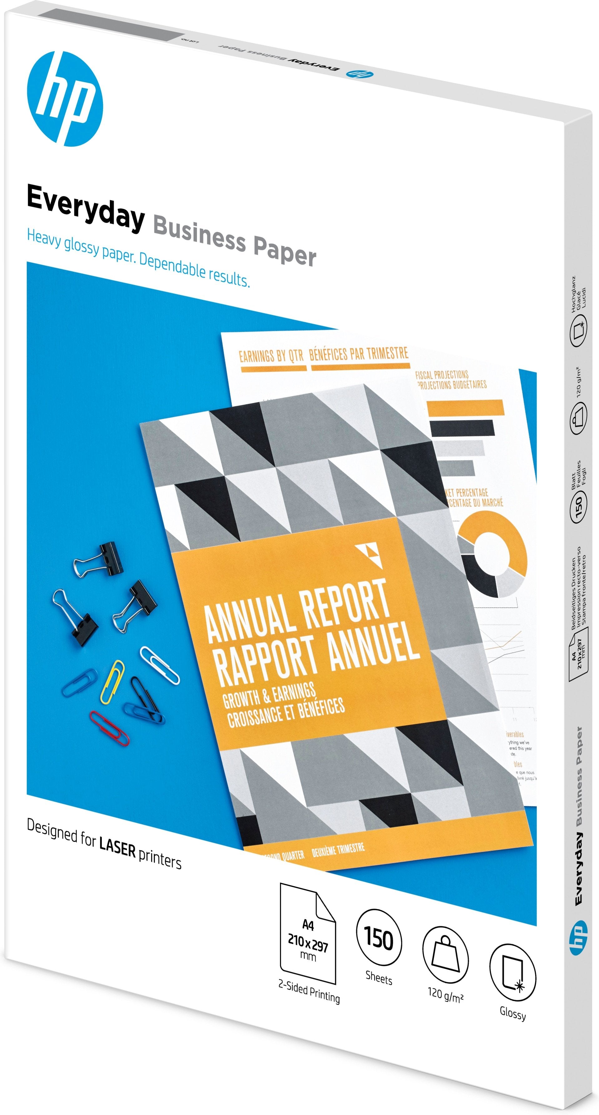 EAN 0193905504909 - HP Everyday Laser Glossy FSC Paper 120 gsm-150 sht/A4/210 x 297 mm papel para impresora de inyección de t imagen 1