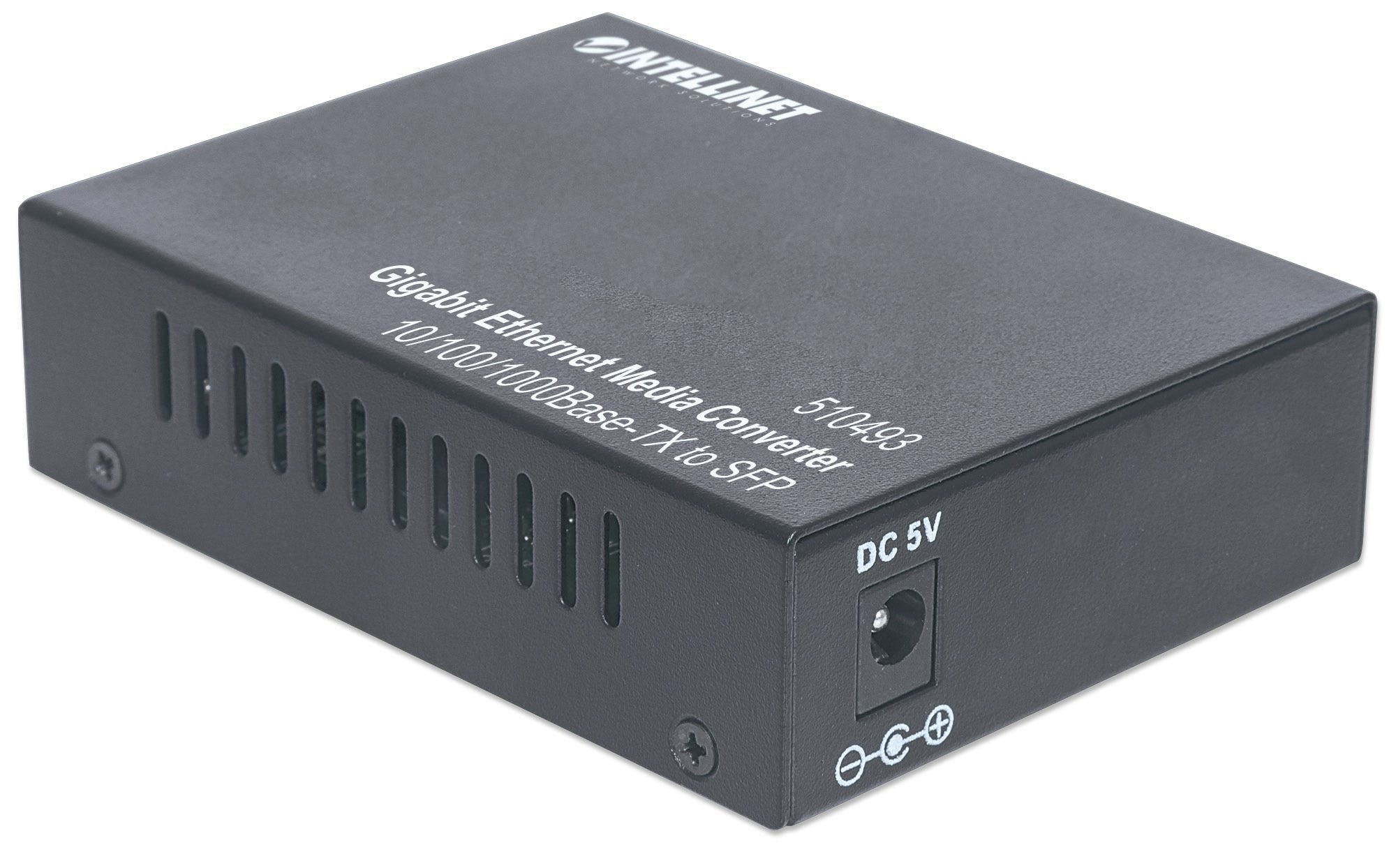EAN 0766623510493 - Intellinet 510493 convertidor de medio 1000 Mbit/s Negro imagen 5
