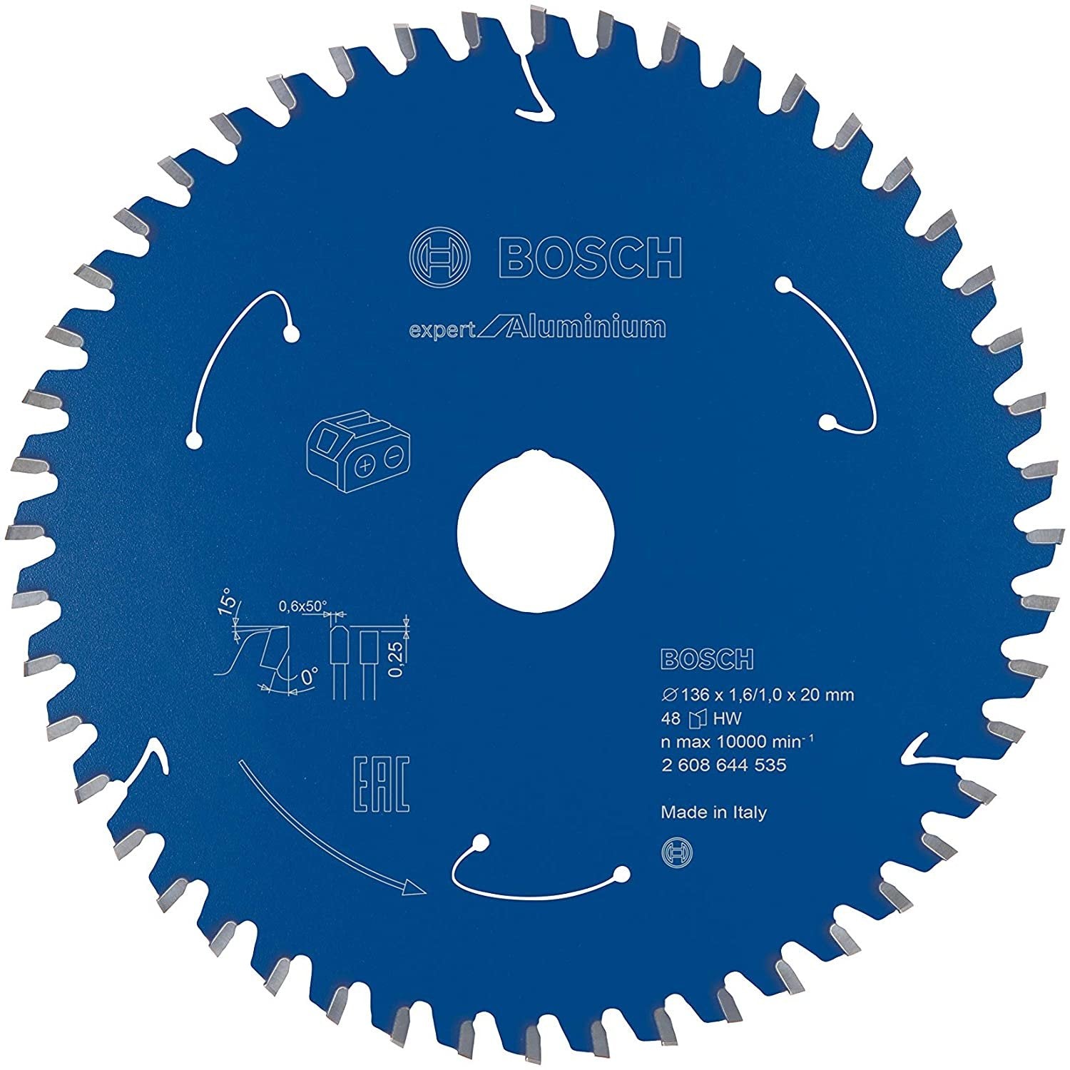 Bosch Hoja De Sierra Circular Expert Para Aluminio, 136 Mm 2608644535
