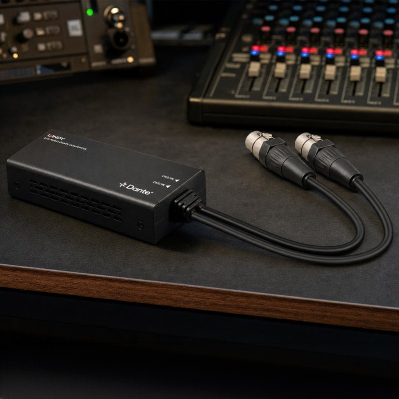 2ch Xlr Audio To Dante  Encoder