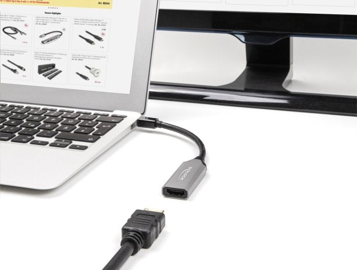 Delock Mini Displayport A Hdmi Adaptador 8k Con Hdr