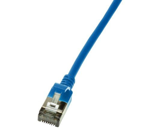 Logilink Cable De Red Cat6a Stp Tpe Slimeline Azul 1,0m