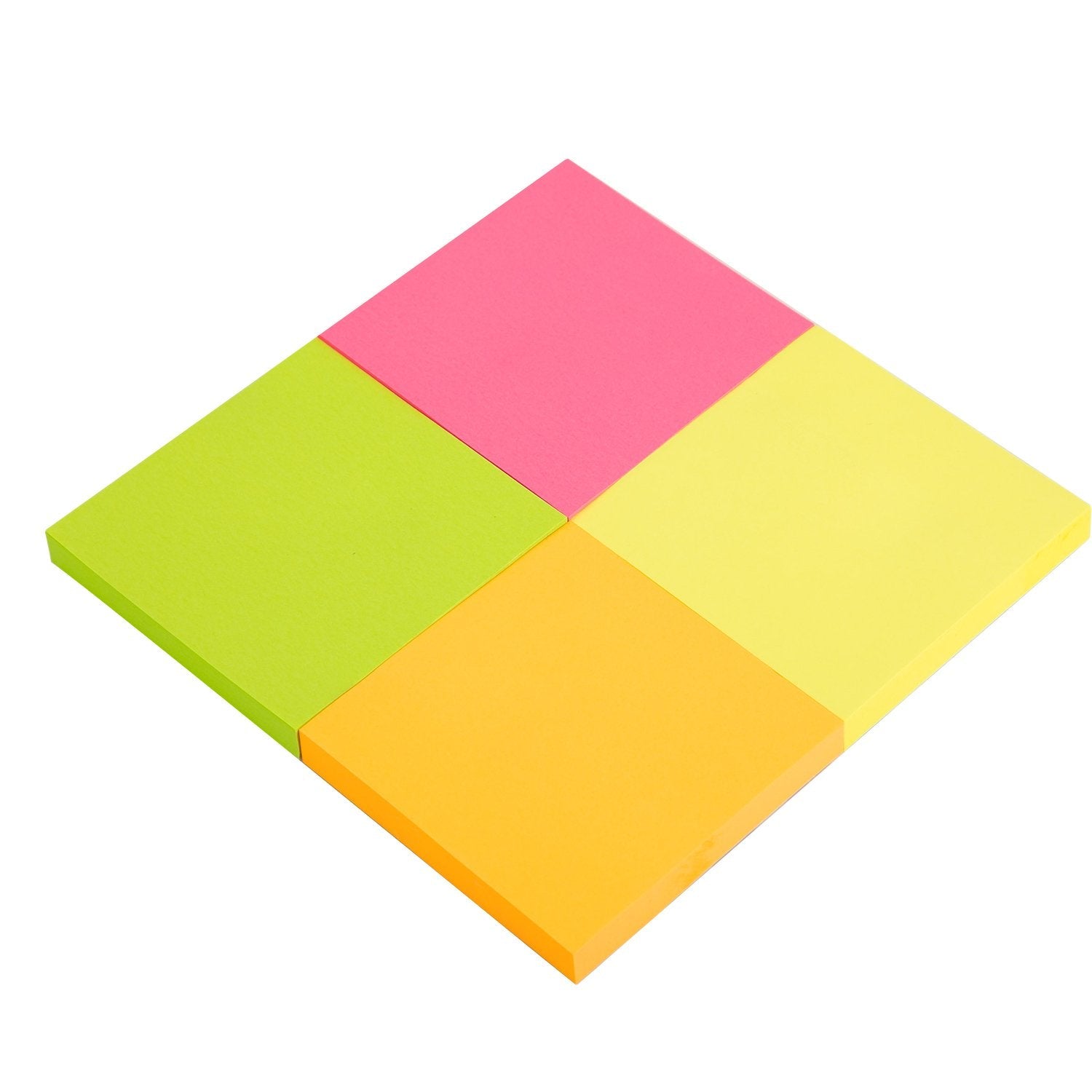 Deli Cubo Notas Adhesivas 4x100h 76x76mm Colores Surtidos Neon