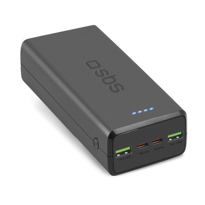 Batería Externa Sbs Ttbb30000pd20k  Polímero De Litio 30000 Mah Negro