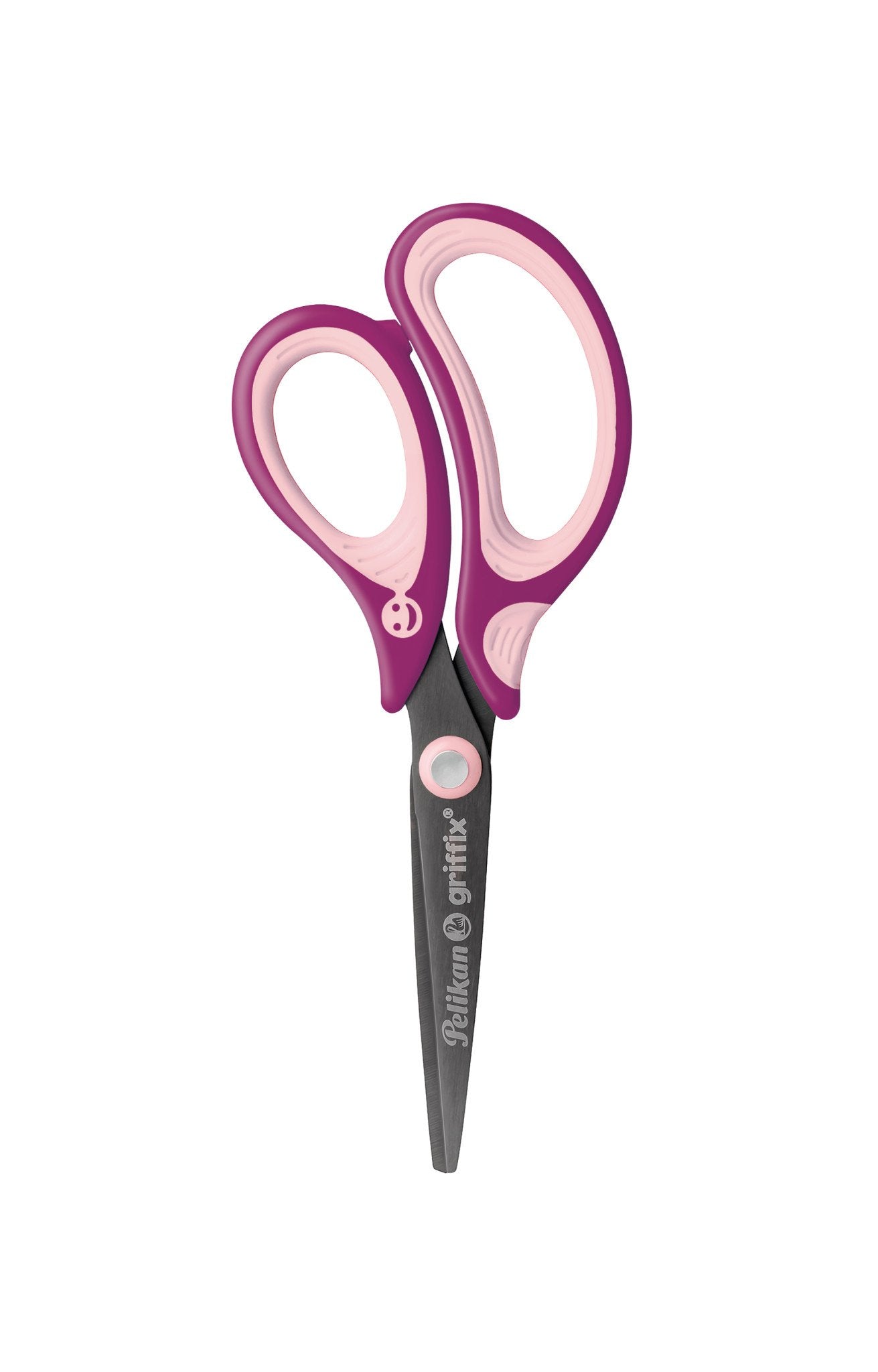 Tijera Pelikan Griffix Universal Corte Recto Rosa