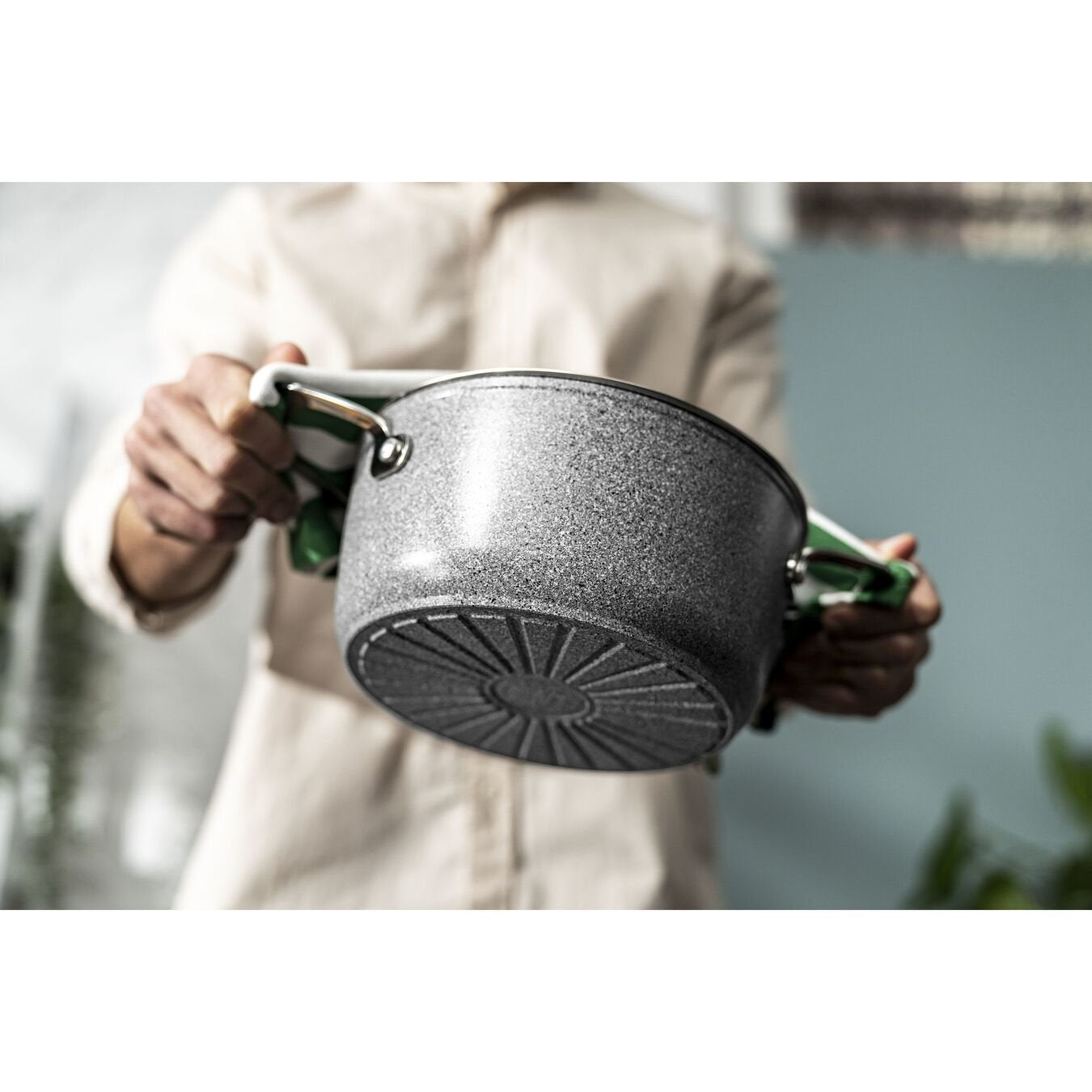 Olla Ballarini Salina Granitium Con Tapa De Granito 24 Cm 75002-829-0
