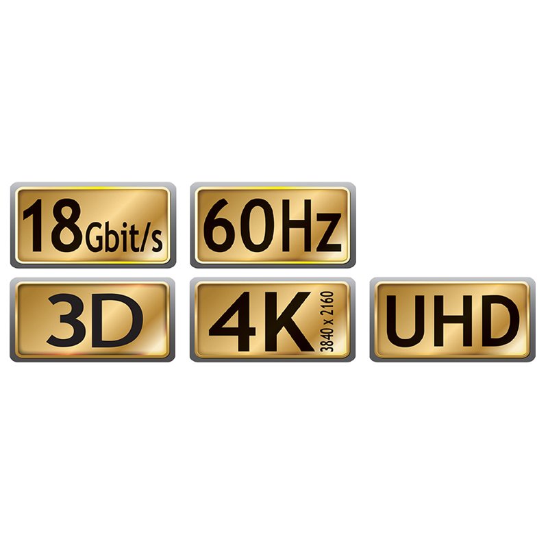 Geeignet Para Datenraten Hasta 18 Gbit S, 60hz, 3d, Uhd 4k, 1,0 M, Cable - Ø 6 Mm, Awg30