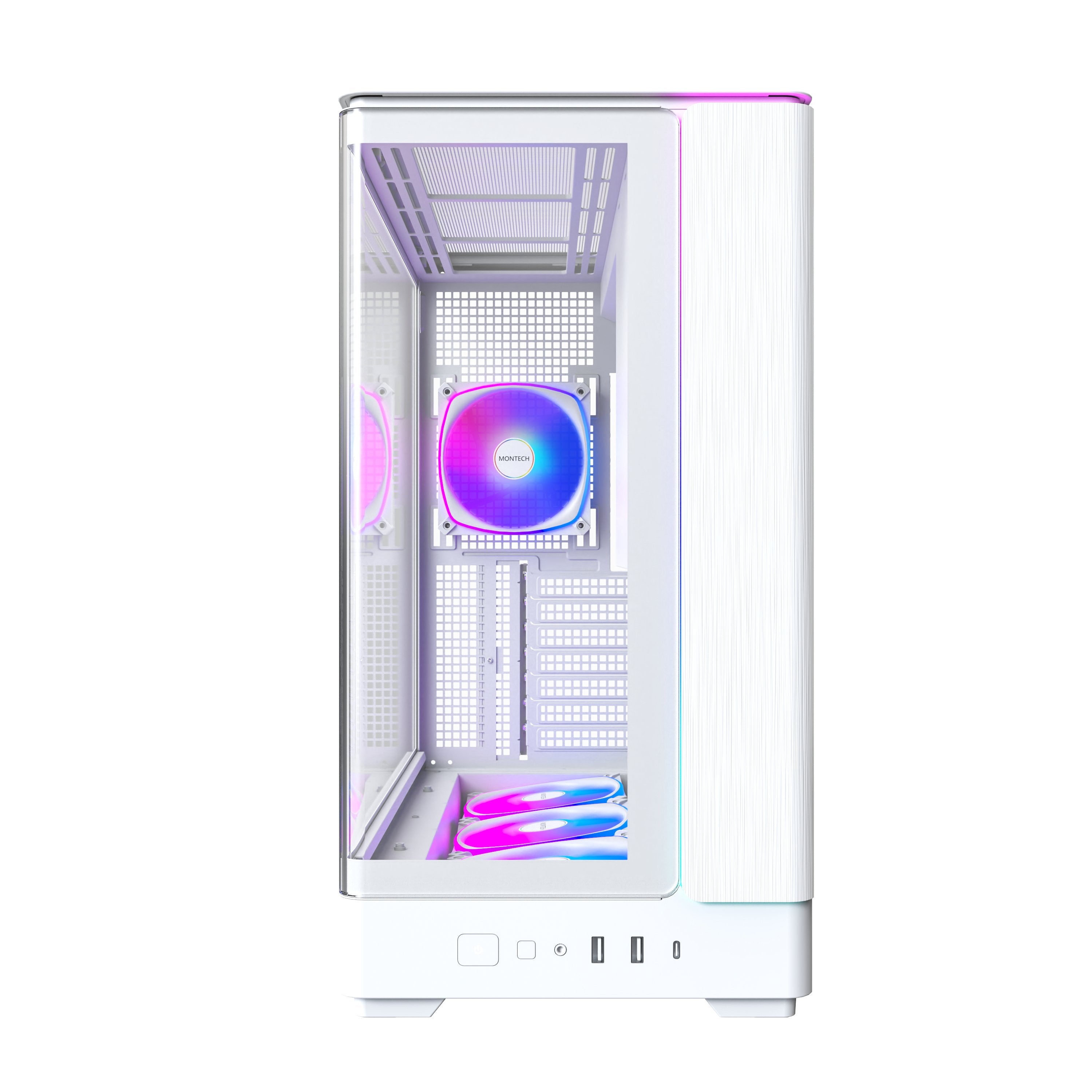 Caja  Pc Montech King 45 Pro Blanca King 45 Pro (W)