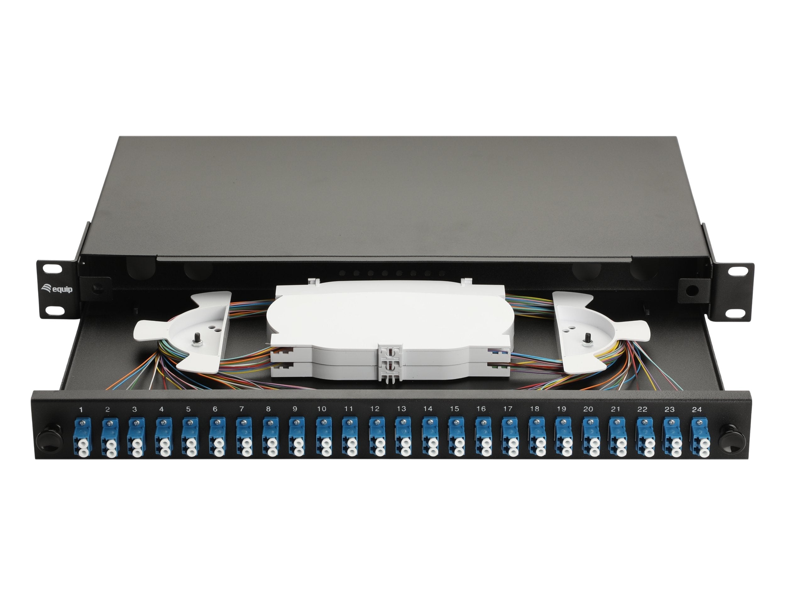 Equip Lwl-Spleisskamen 24-Port Lc-Duplex Os2 1u Komplett Sw