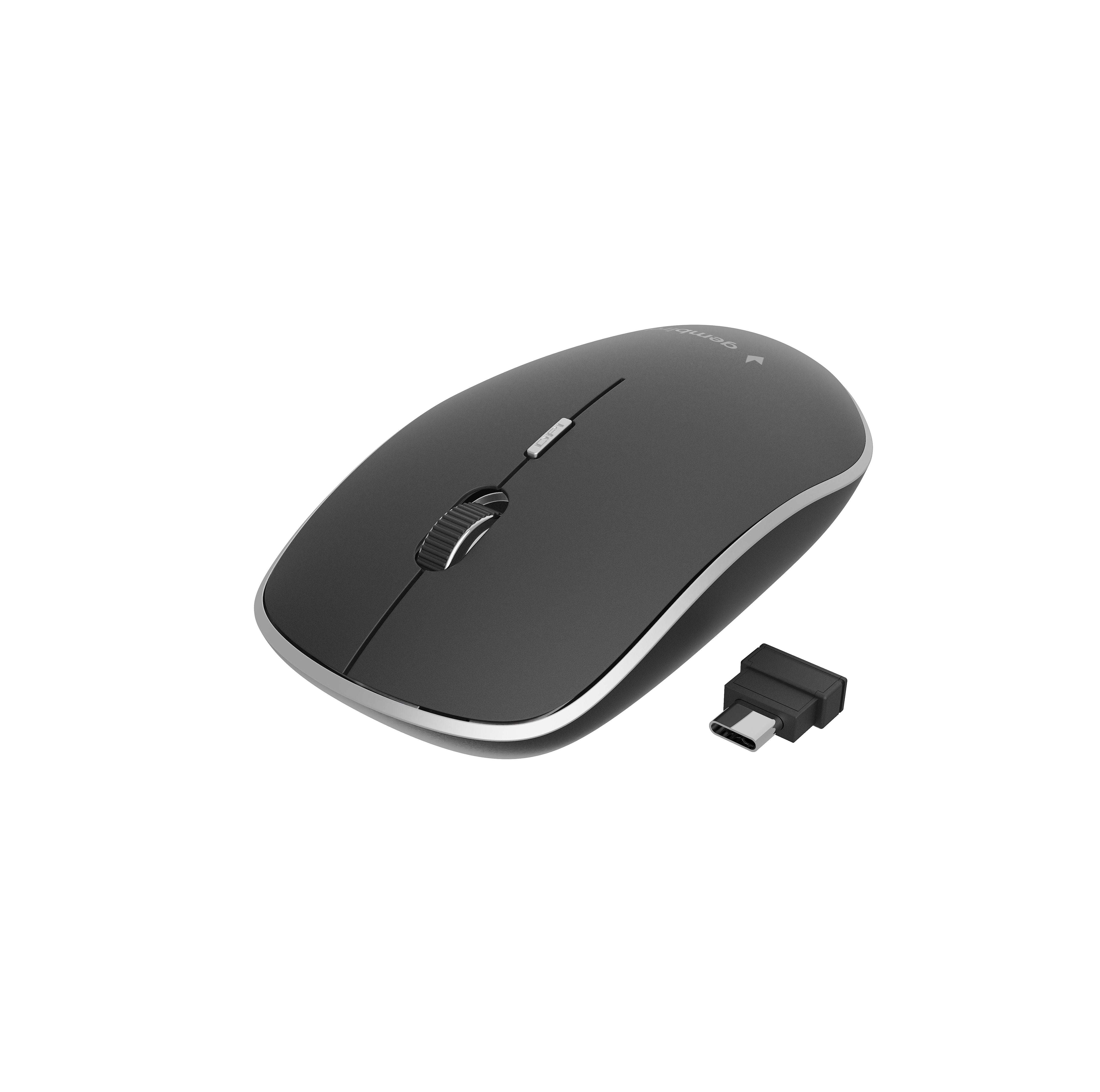 EAN 8716309119061 - Gembird MUSW-4BSC-01 ratón Ambidextro RF Wireless + USB Type-C Óptico 1600 DPI imagen 3