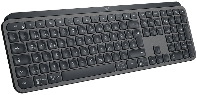 Logitech Keyboard Mx Keys Adv. Wl [De] Graphite  Ohne Handballenauflage