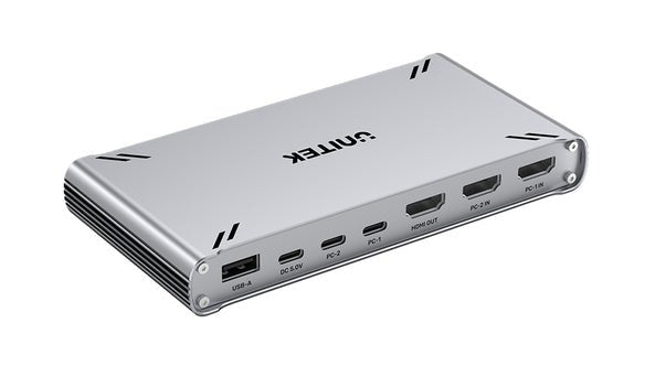 EAN 4894160058133 - UNITEK D1118AGY01-EU interruptor KVM Gris imagen 11