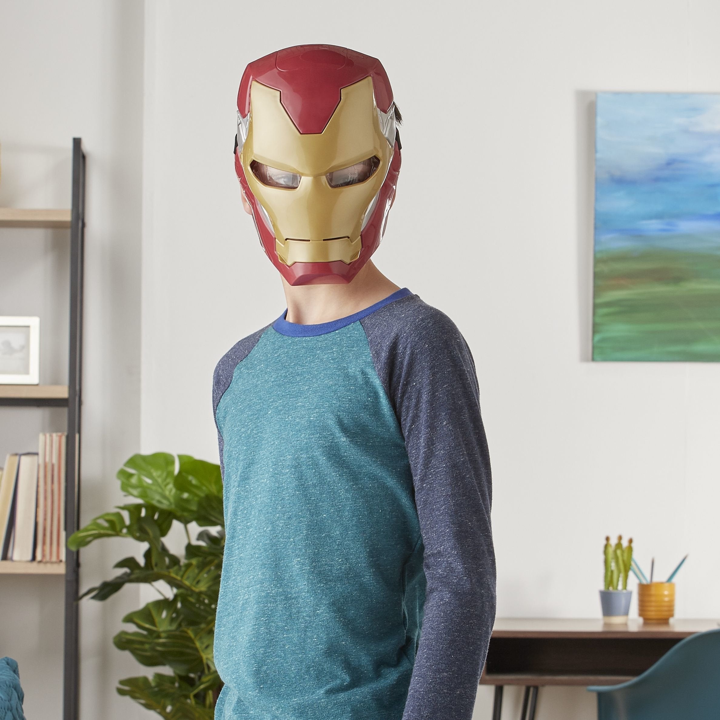 Hasbro Marvel Avengers Iron Man Máscara Electrónica Con Efectos De Luz, Juego De Rol E65025l0