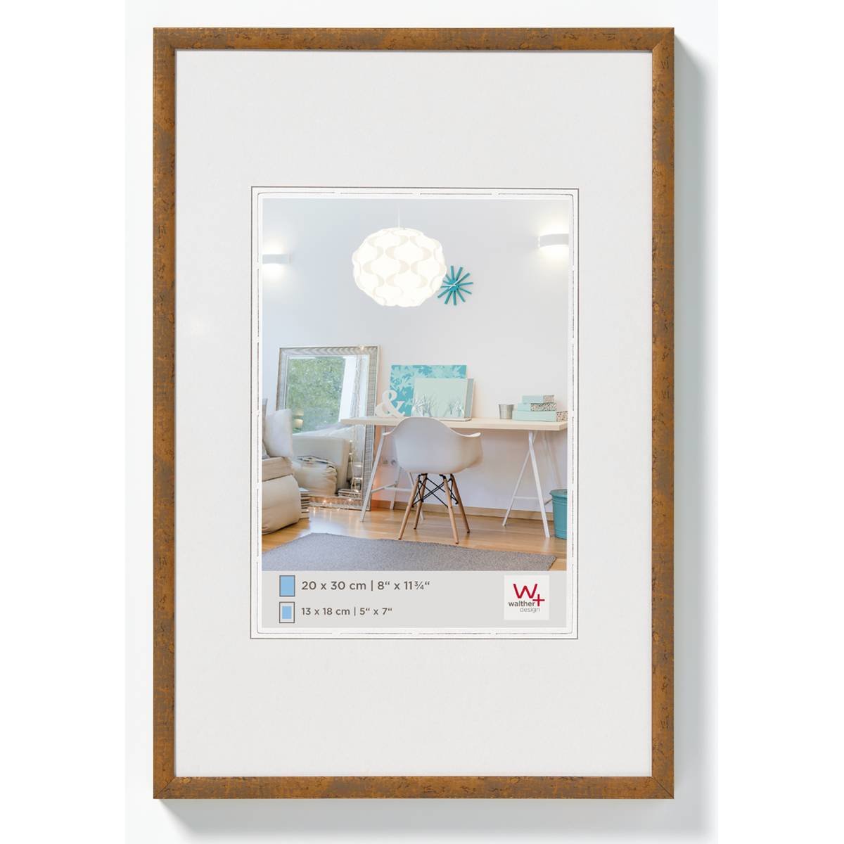 Walther Design Kv030x Marco Gris Pardo Expositor De Pie Retroiluminado